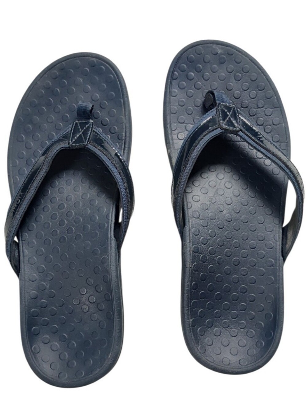 Mens Navy Vionic Tide II Orthotic Sandal Sz 10.5